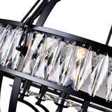 9957P30-6-101 Arkansas 6 Light Chandelier With Black Finish