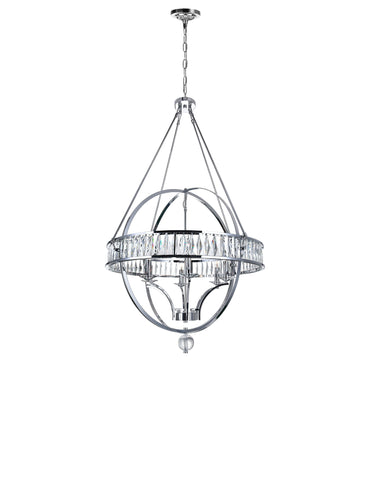 9957P30-6-601 Arkansas 6 Light Chandelier With Chrome Finish