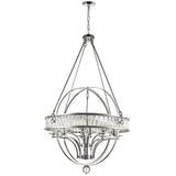 9957P42-12-601 Arkansas 12 Light Chandelier With Chrome Finish