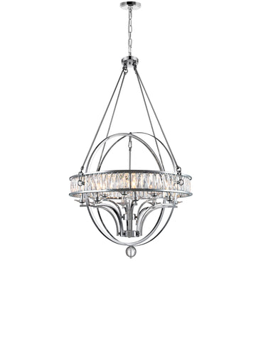 9957P42-12-601 Arkansas 12 Light Chandelier With Chrome Finish