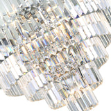 9969P30-15-601 Weiss 15 Light Down Chandelier With Chrome Finish