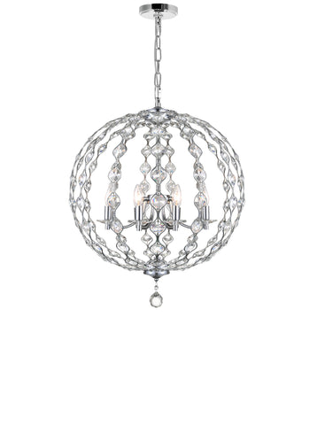 9970P26-8-601 Esia 8 Light Chandelier With Chrome Finish