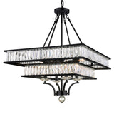 9972P23-8-101 Shalia 8 Light Chandelier With Black Finish