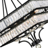 9972P23-8-101 Shalia 8 Light Chandelier With Black Finish