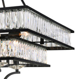 9972P23-8-101 Shalia 8 Light Chandelier With Black Finish