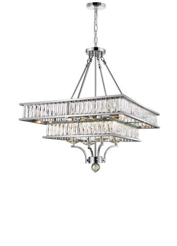 9972P23-8-601 Shalia 8 Light Chandelier With Chrome Finish