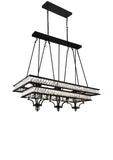 9972P47-20-101 Shalia 20 Light Island Chandelier With Black Finish