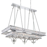 9972P47-20-601 Shalia 20 Light Island Chandelier With Chrome Finish