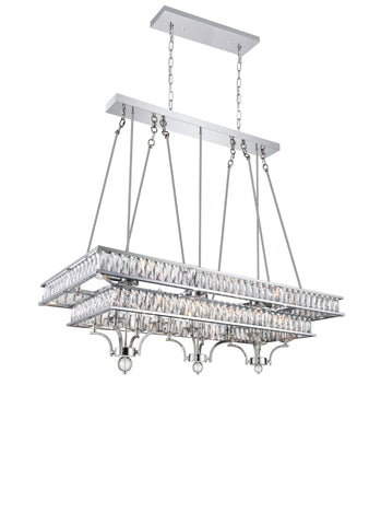 9972P47-20-601 Shalia 20 Light Island Chandelier With Chrome Finish