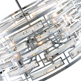 9975P20-6-601 Petia 6 Light Drum Shade Chandelier With Chrome Finish