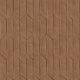 A65001 Grandeco Sveg Geometric Brown Wallpaper 