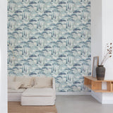 A69203 Grandeco Canopy View Trees Blue Wallpaper 