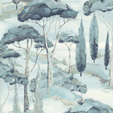 A69203 Grandeco Canopy View Trees Blue Wallpaper 