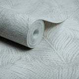 A70202 Grandeco Happy Leaf Motif Beige Wallpaper