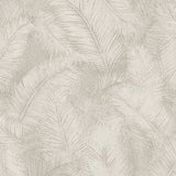 A70202 Grandeco Happy Leaf Motif Beige Wallpaper