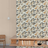 A70701 Grandeco Arcadia Loma Grey Wallpaper