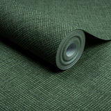 A70802 Grandeco Happy Plain Texture Green Wallpaper