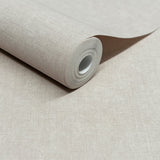 A71004 Grandeco Solena Linen Texture Taupe Wallpaper