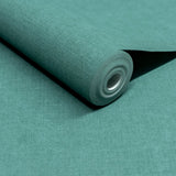 A71009 Grandeco Solena Linen Texture Teal Wallpaper