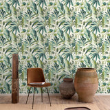 A71201 Branched Leaves Motive Wallpaper