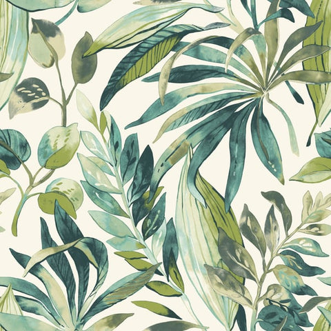 A71201 Branched Leaves Motive Wallpaper