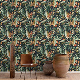 A71202 Branched Leaves Motive Wallpaper 