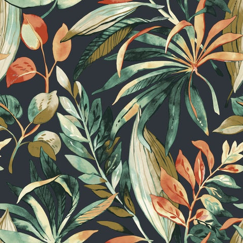 A71202 Branched Leaves Motive Wallpaper 