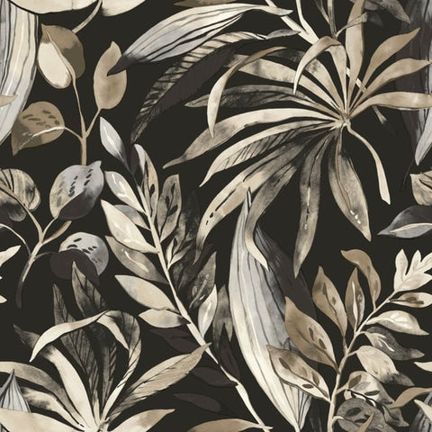 A71203 Branched Leaves Motive Wallpaper 