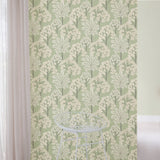 A71308 Grandeco Palm Forest Tropical Green Metallic Wallpaper