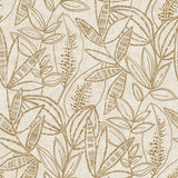 A71801 Branched Leaves All-over Gold Wallpaper