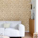 A76103 Branched Leaves All-over Wallpaper 