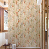 A76201 Branched Leaves All-over Wallpaper