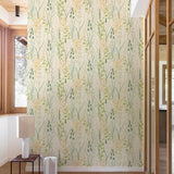 A76202 Branched Leaves All-over Wallpaper