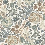 A76601 Classical Floral All-over Wallpaper
