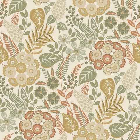 A76602 Classical Floral All-over Wallpaper 