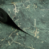 A78002 Marble Plain Green Wallpaper