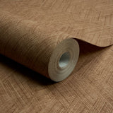 A78305 Textile Plain Brown Wallpaper