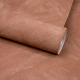 A78706 Authentic Plaster Plain Brown Wallpaper