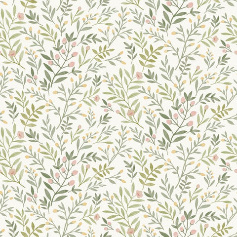 A78801 Classical Floral All-over Wallpaper