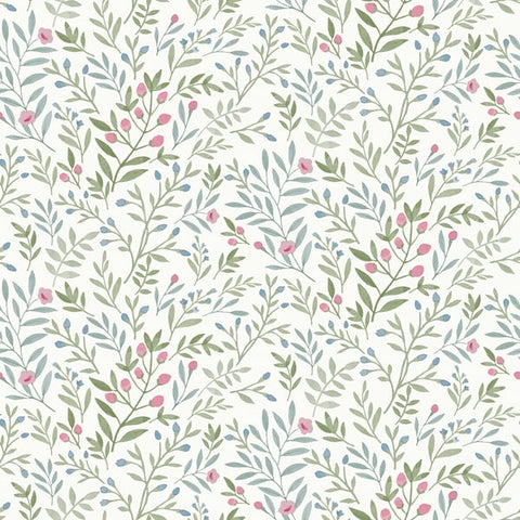 A78803 Classical Floral All-over Wallpaper