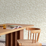 A79201 Branched Leaves All-over Wallpaper