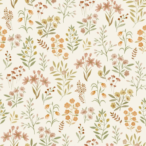 A80102 Classical Floral All-over Multi-colored Wallpaper