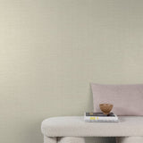 A80302 Textile Plain Cream Wallpaper