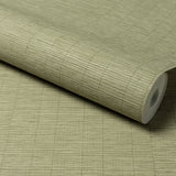 A80305 Textile Plain Green Wallpaper