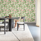 A80401 Classical Floral All-over Wallpaper
