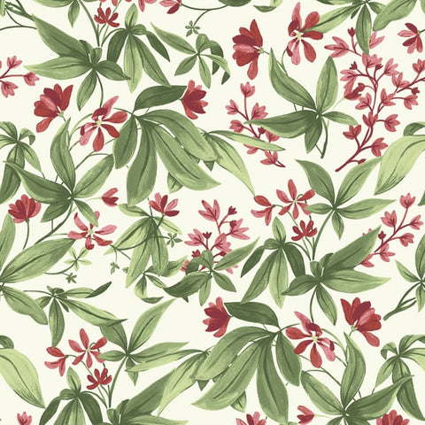 A80401 Classical Floral All-over Wallpaper