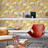 A80501 Classical Floral All-over Multi-colored Wallpaper