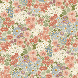 A80502 Classical Floral All-over Multi-colored Wallpaper