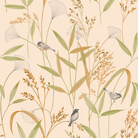 A83501 Branched Leaves All-over Wallpaper