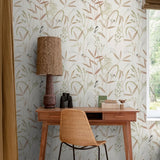 A83502 Branched Leaves All-over Wallpaper